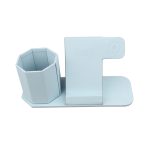 3-in-1 Wireless Charging Station with Hexagon Pen Holder - Image 4