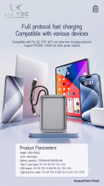 UK-Tek by SENDEM Luggage Series Built-In Dual-Line Power Bank - Image 5