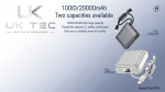 UK-Tek by SENDEM Luggage Series Built-In Dual-Line Power Bank - Image 2